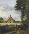 ein Häuschen in einer Cornfield Romantischen John Constable